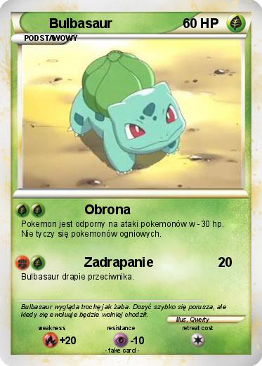Pokemon Bulbasaur