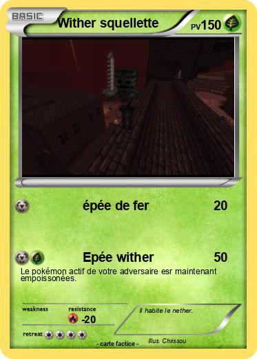 Pokemon Wither squellette