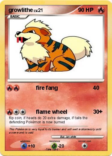 Pokemon growlithe