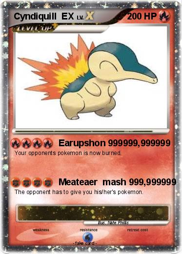 Pokemon Cyndiquill  EX