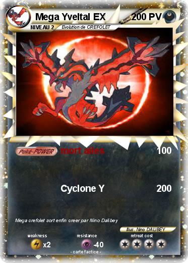 Pokemon Mega Yveltal EX