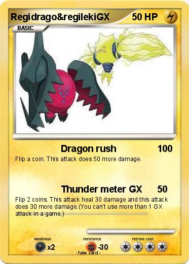 Pokémon Regidrago Regilekigx Dragon Rush My Pokemon Card