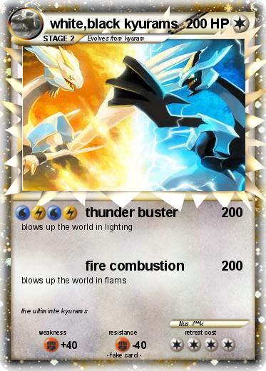 Pokemon white,black kyurams