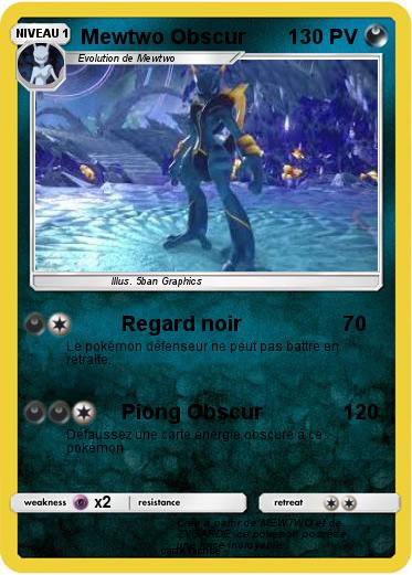 Pokemon Mewtwo Obscur