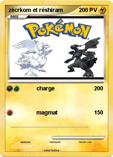 Pokemon zécrkom et réshiram
