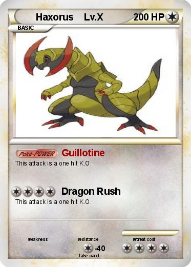 Pokemon Haxorus    Lv.X