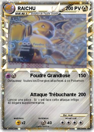 Pokemon RAICHU