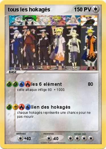 Pokemon tous les hokagés 
