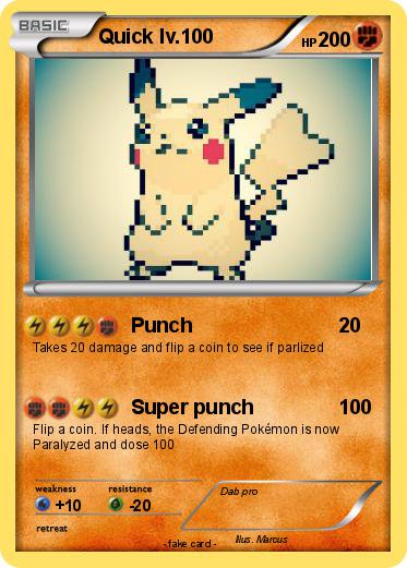 Pokemon Quick lv.100