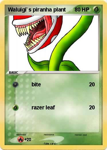 Pokemon Waluigi`s piranha plant