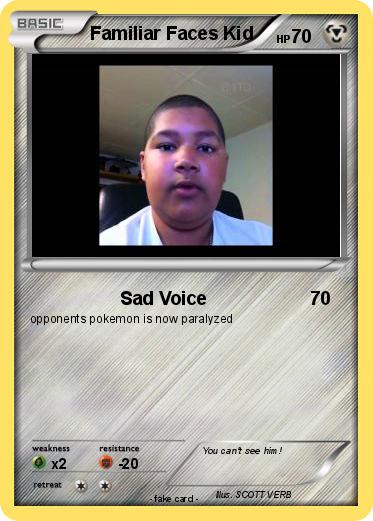 Pokemon Familiar Faces Kid