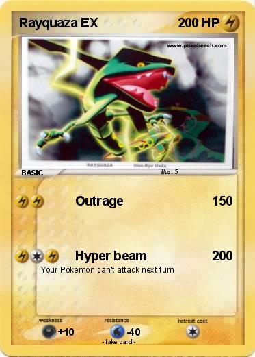Pokemon Rayquaza EX