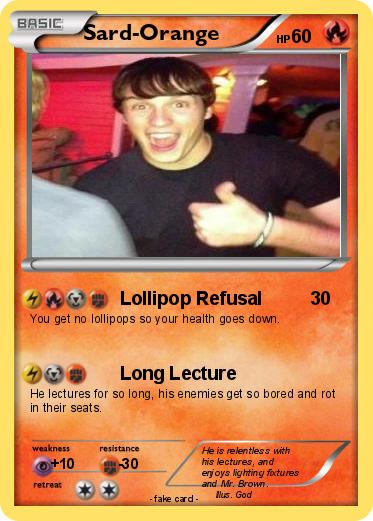 Pokemon Sard-Orange