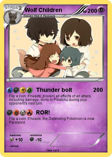 Pokemon Wolf Children