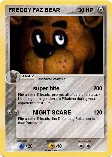 Pokemon FREDDY FAZ BEAR