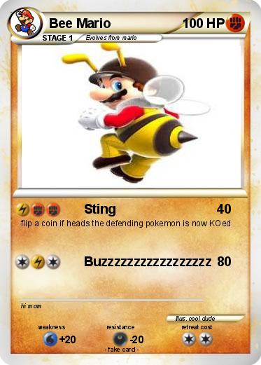 Pokemon Bee Mario