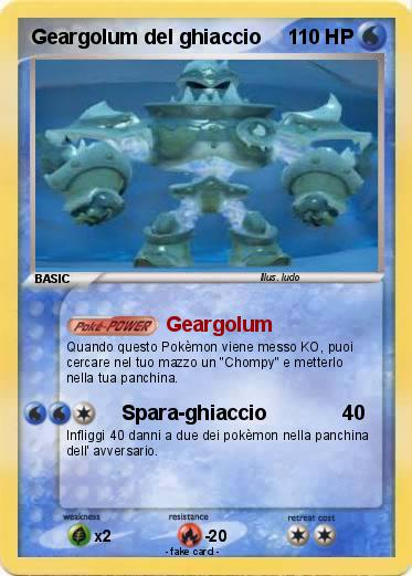 Pokemon Geargolum del ghiaccio
