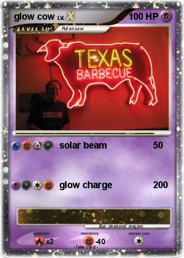 Pokemon glow cow