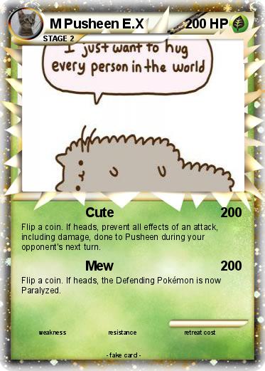 Pokemon M Pusheen E.X