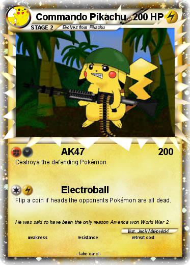 Pokemon Commando Pikachu
