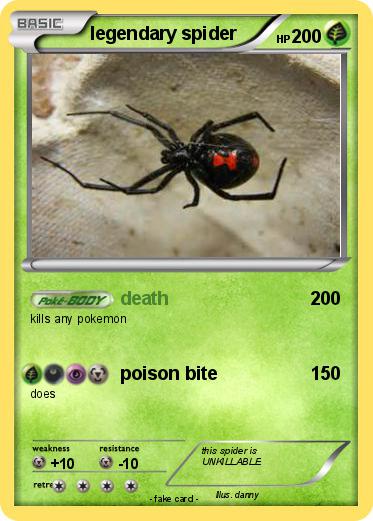 Pokemon legendary spider
