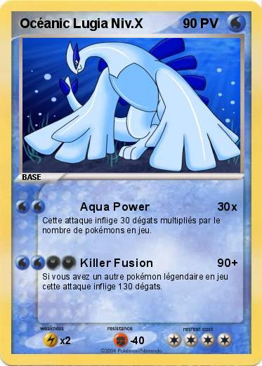 Pokemon Océanic Lugia Niv.X