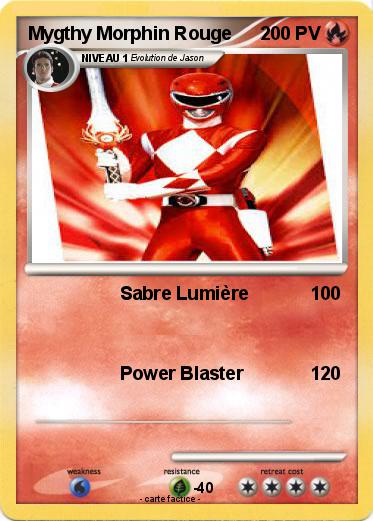Pokemon Mygthy Morphin Rouge