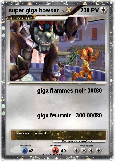 Pokemon super giga bowser