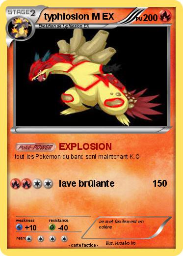 Pokemon typhlosion M EX