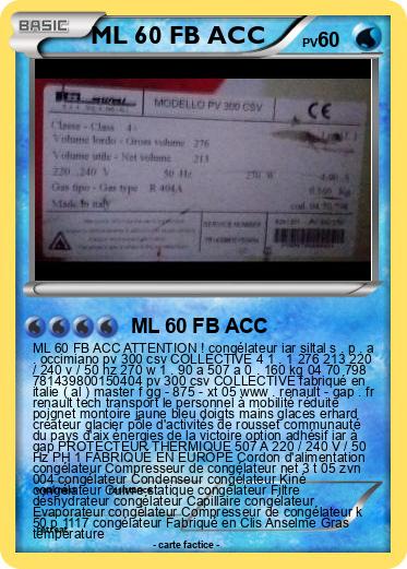Pokemon ML 60 FB ACC