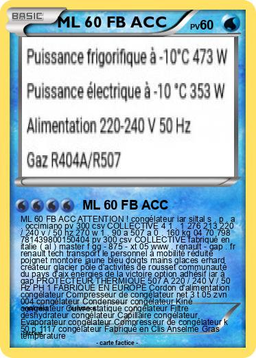 Pokemon ML 60 FB ACC