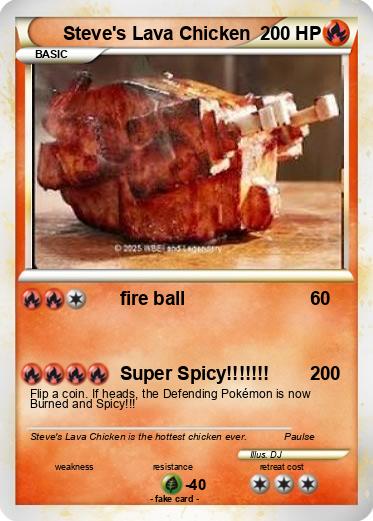 Pokemon Steve's Lava Chicken