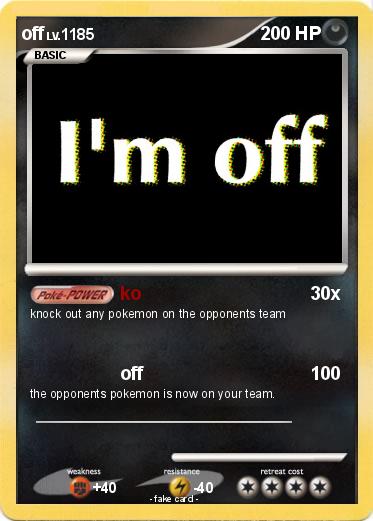 Pokemon off