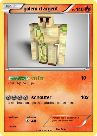 Pokemon golem d argent