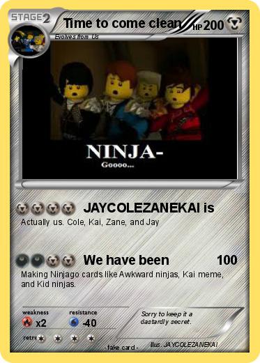 Pokemon Time to come clean