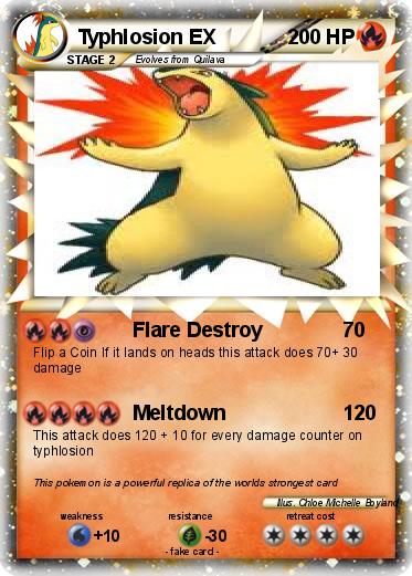 Pokemon Typhlosion EX