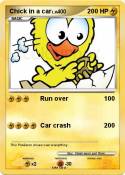 Chick in a car
