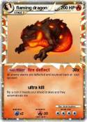 flaming dragon