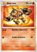 Blast zone