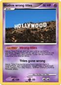 Studios wrong