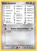 Weird Symbols