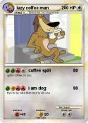 lazy coffee man