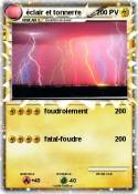éclair et tonner