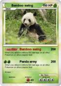 Bamboo swing