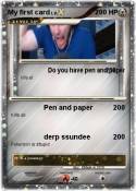 My first card