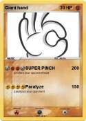 Giant hand