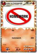 vote no homewor