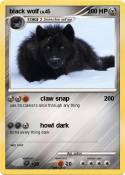black wolf
