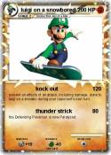 luigi on a snow