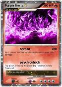 Purple fire